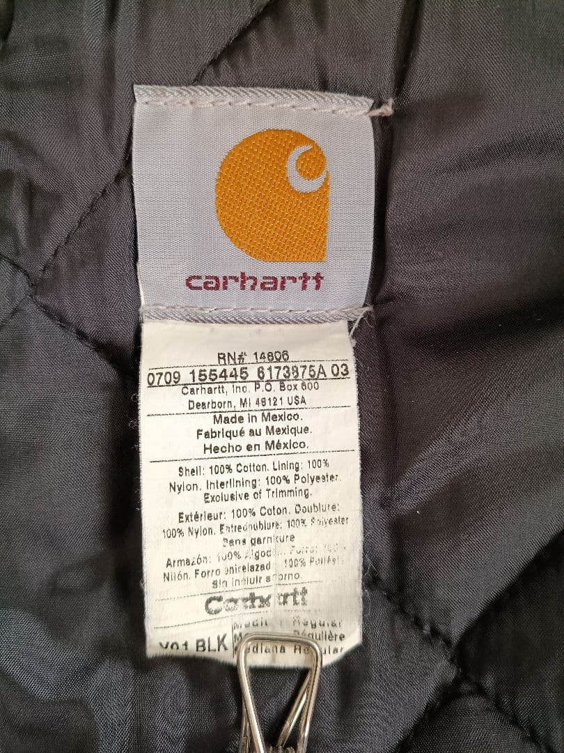 【やっぱり健康】Carhartt ダックベスト ブラック ベスト