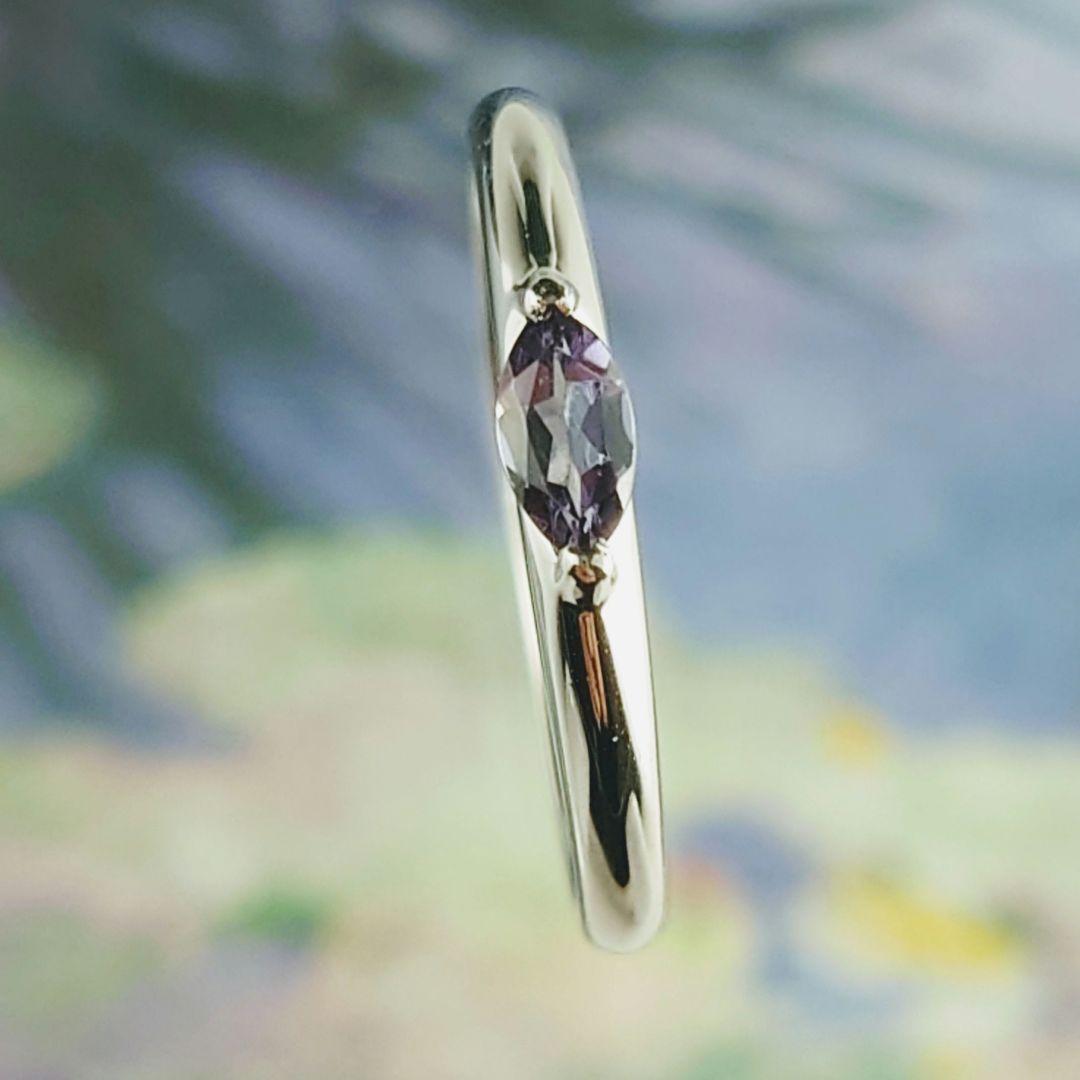 専用　GSTV Pt999アレキサンドライトリング　プラチナ　一粒石