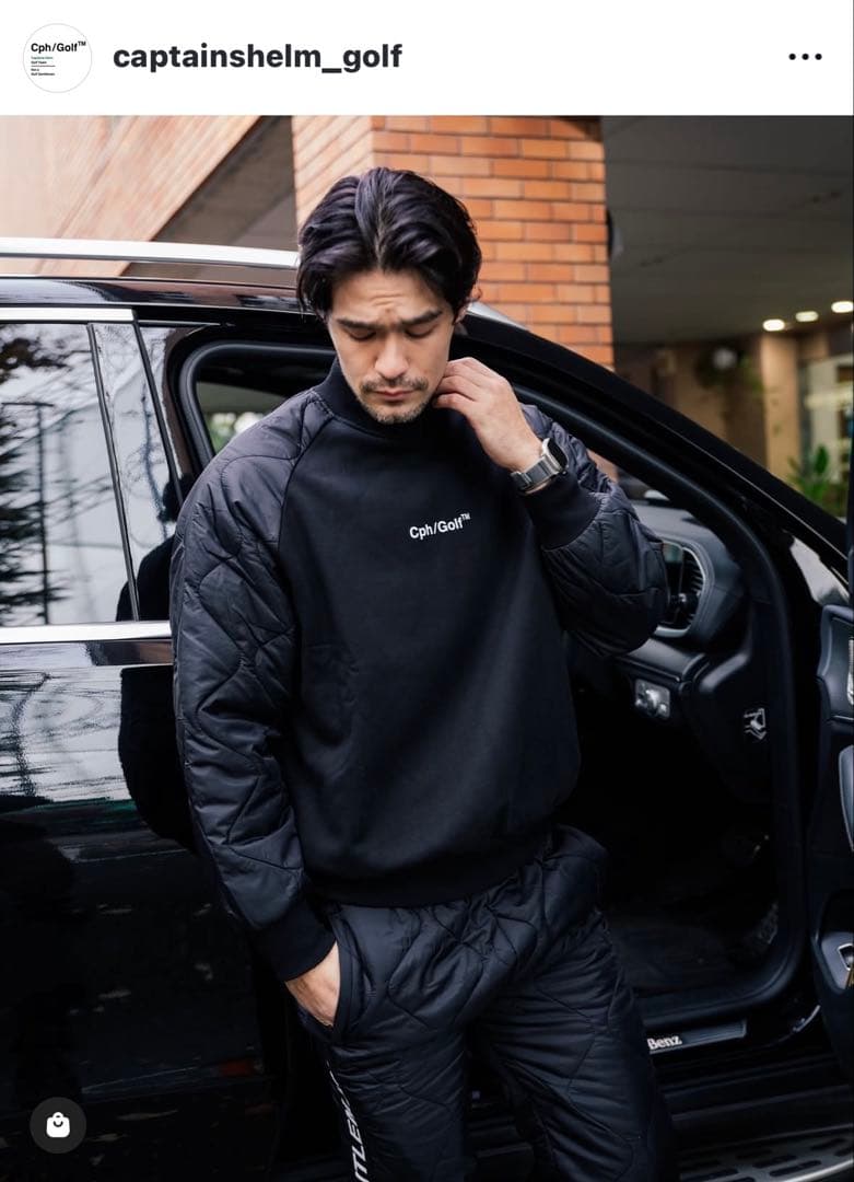 キャプテンズヘルムゴルフ　キルティング　L 黒　Cph Golf