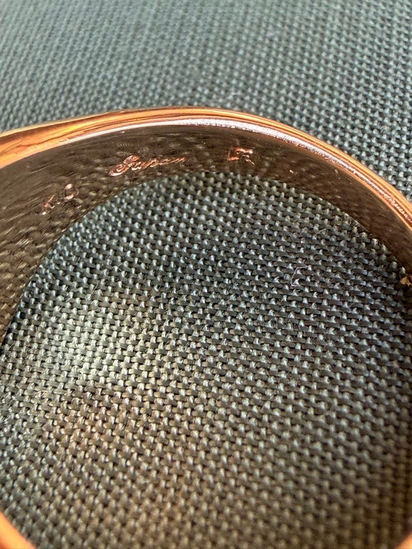 10金　シグネットリング　台座リング