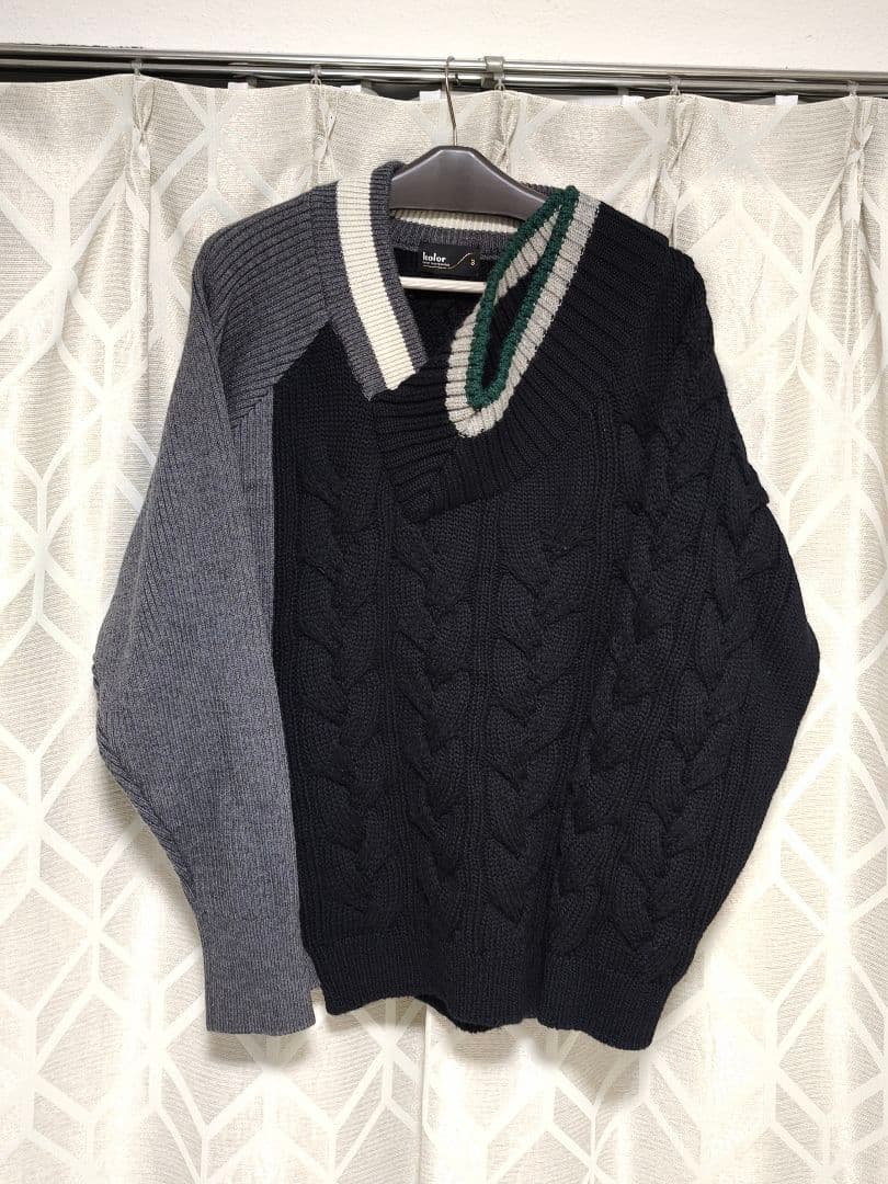 か*み様 kolor 21aw ドッキングニット サイズ3 21wcm-n023