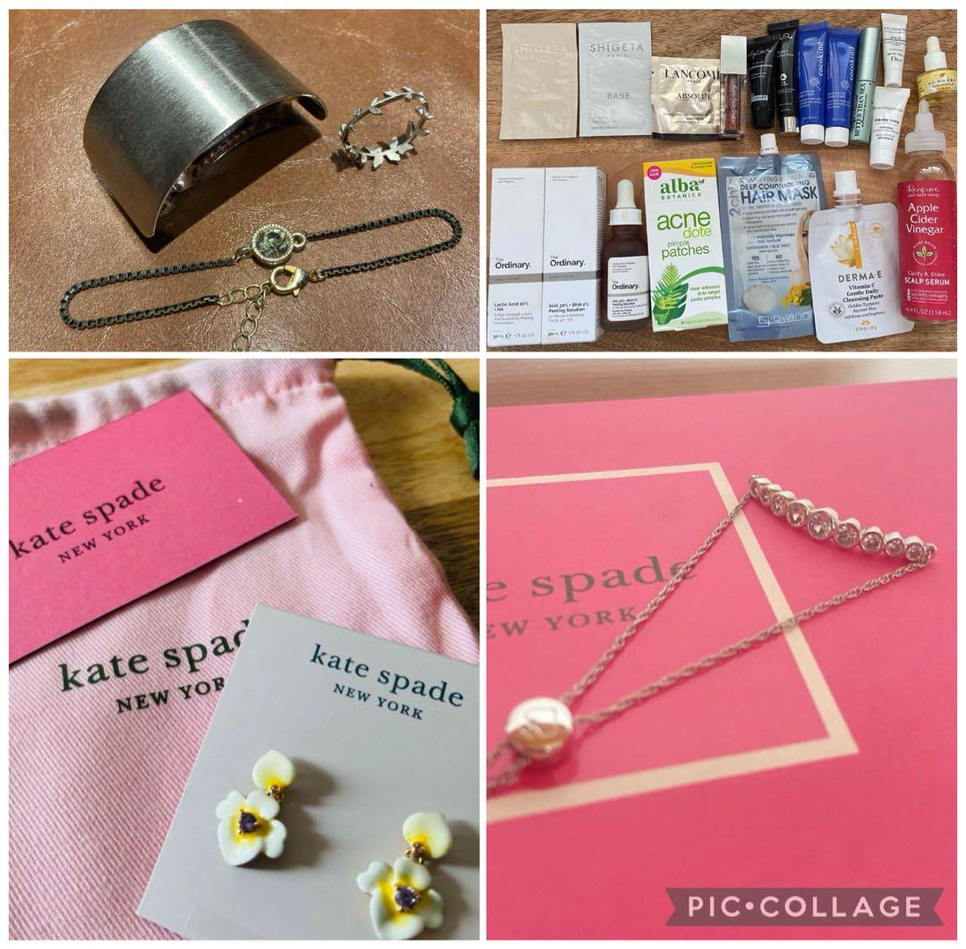 【ケイトスペード】【ピアス】【ブレスレット】【バレッタセット】【肌ケアセット】