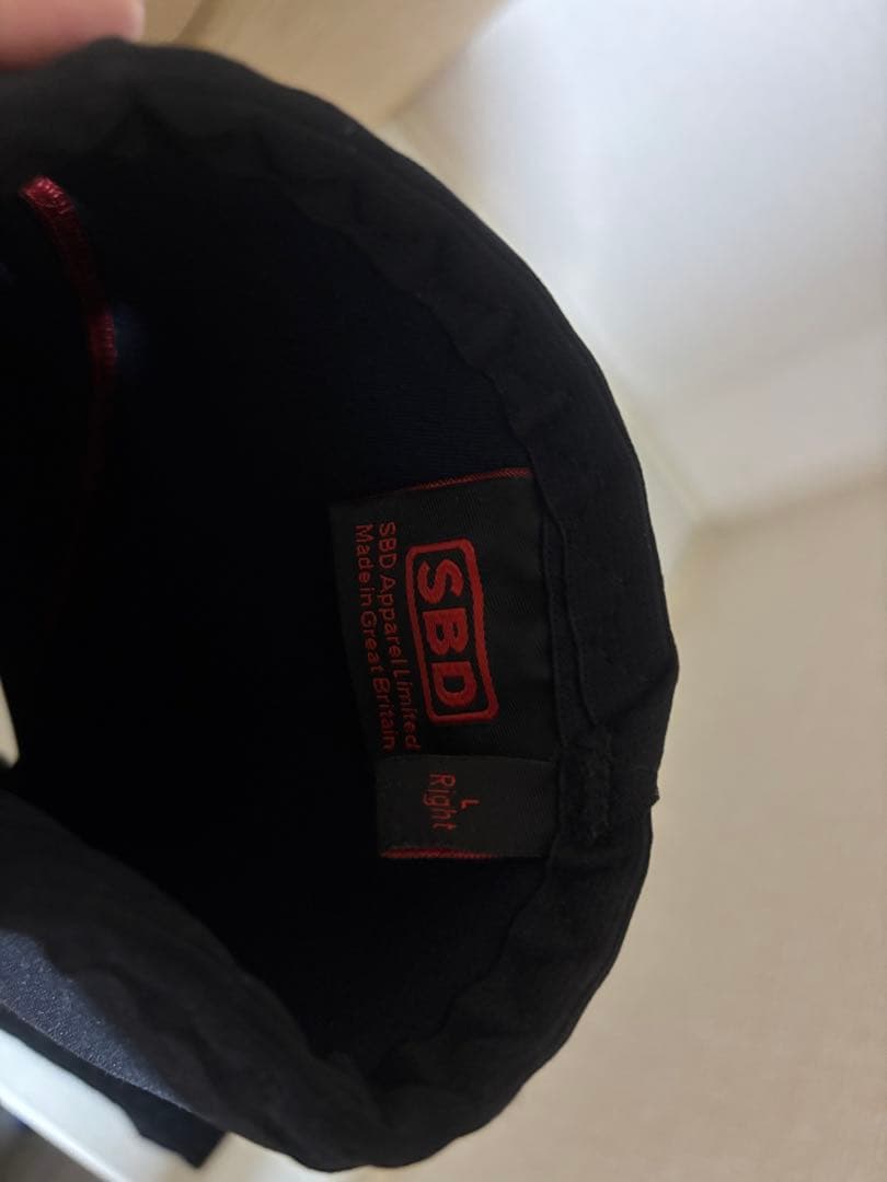 SBD ウエイトリフティングスリーブ 右用 ブラック/レッド