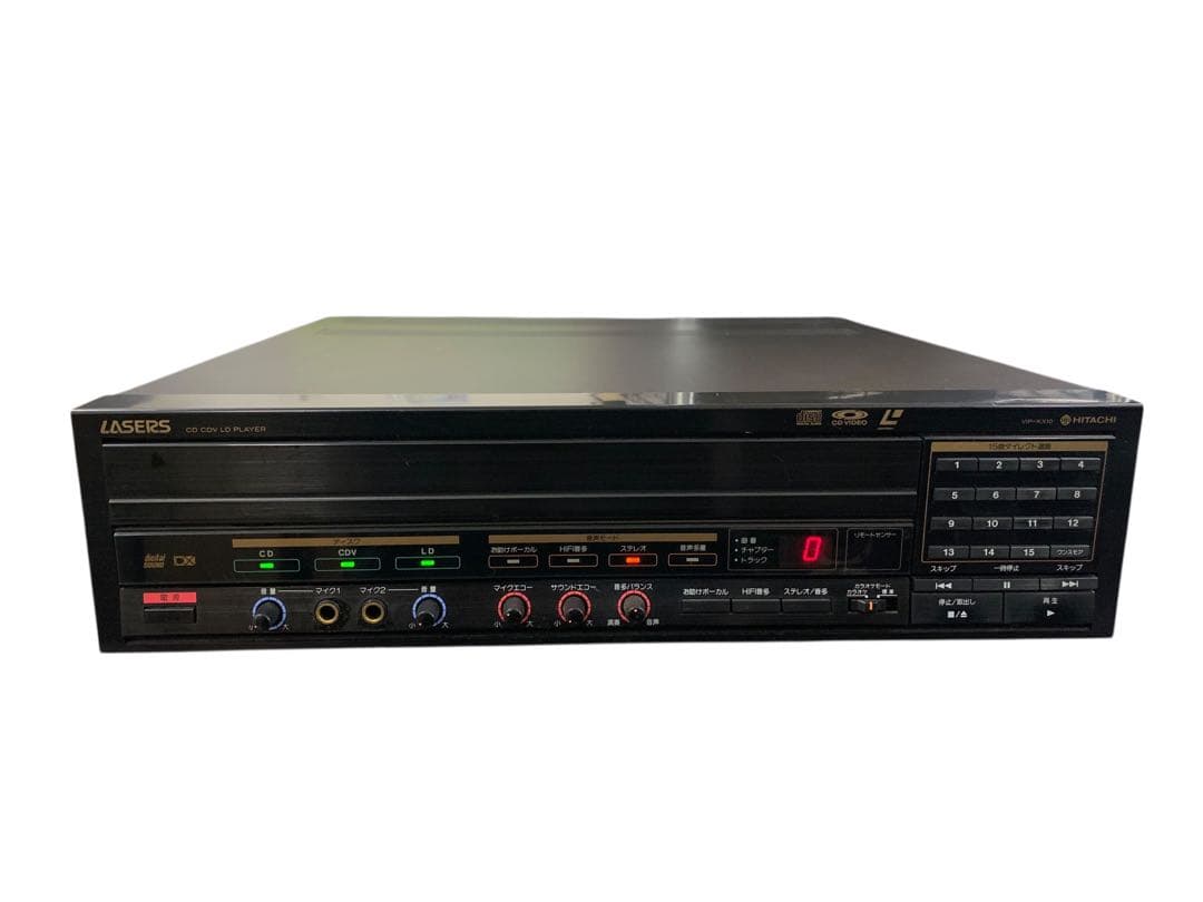 HITACHI VIP-KX10 CD CDV LD プレーヤー リモコン付