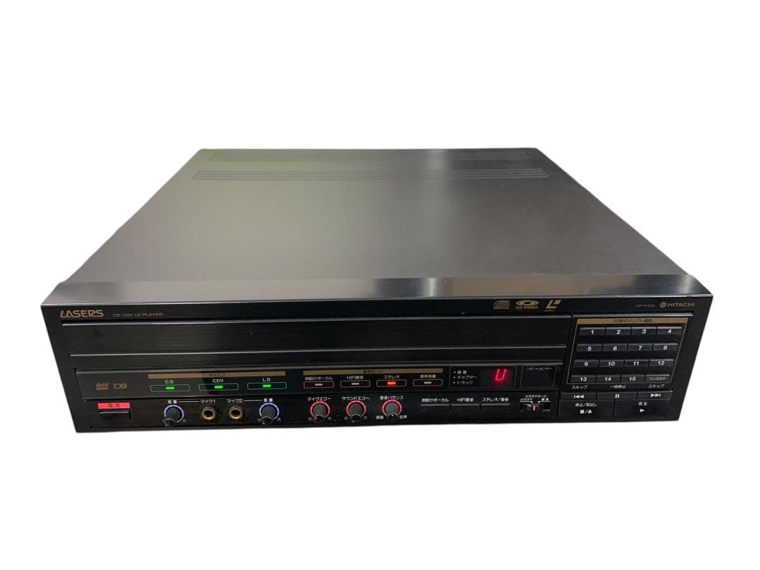 HITACHI VIP-KX10 CD CDV LD プレーヤー リモコン付