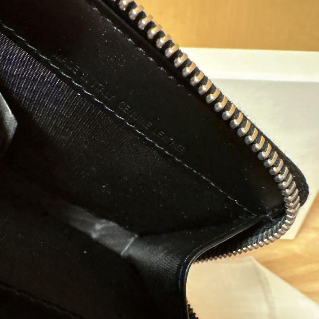 Maison Margiela 　ミニウォレット　二つ折り財布　ブラック　牛革