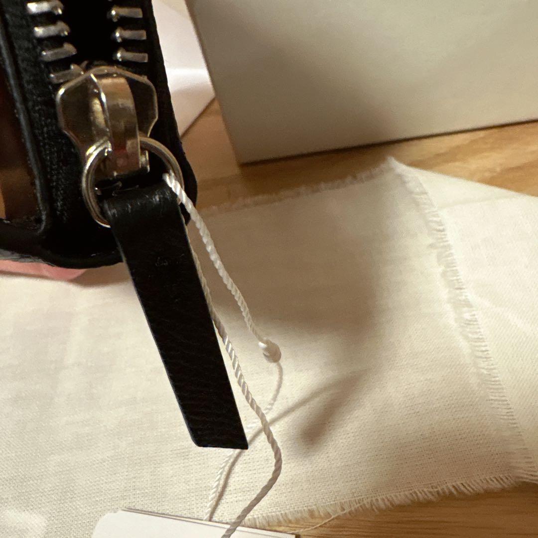 Maison Margiela 　ミニウォレット　二つ折り財布　ブラック　牛革