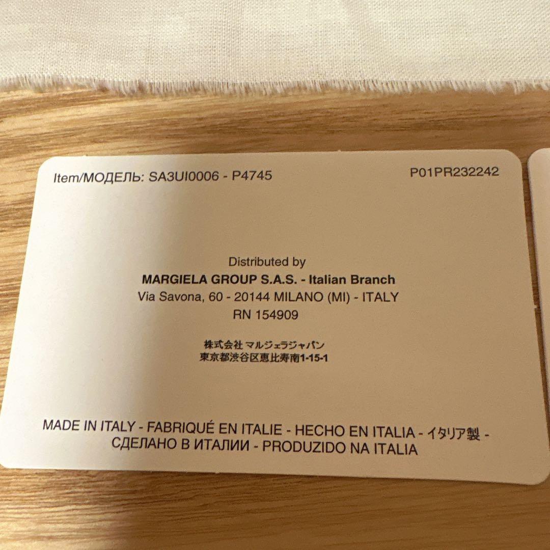 Maison Margiela 　ミニウォレット　二つ折り財布　ブラック　牛革