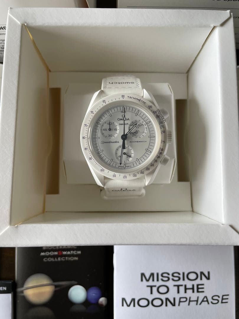 希少! OMEGA x Swatch オメガ スウォッチ スヌーピー 白 新品