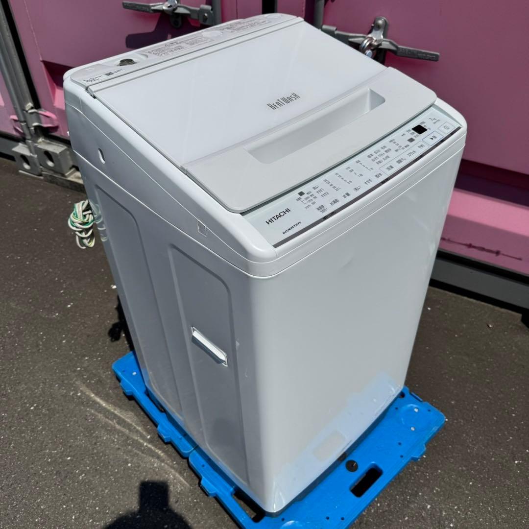 Z132★2021年製★日立　洗濯機　7KG インバーター ビートウォッシュ
