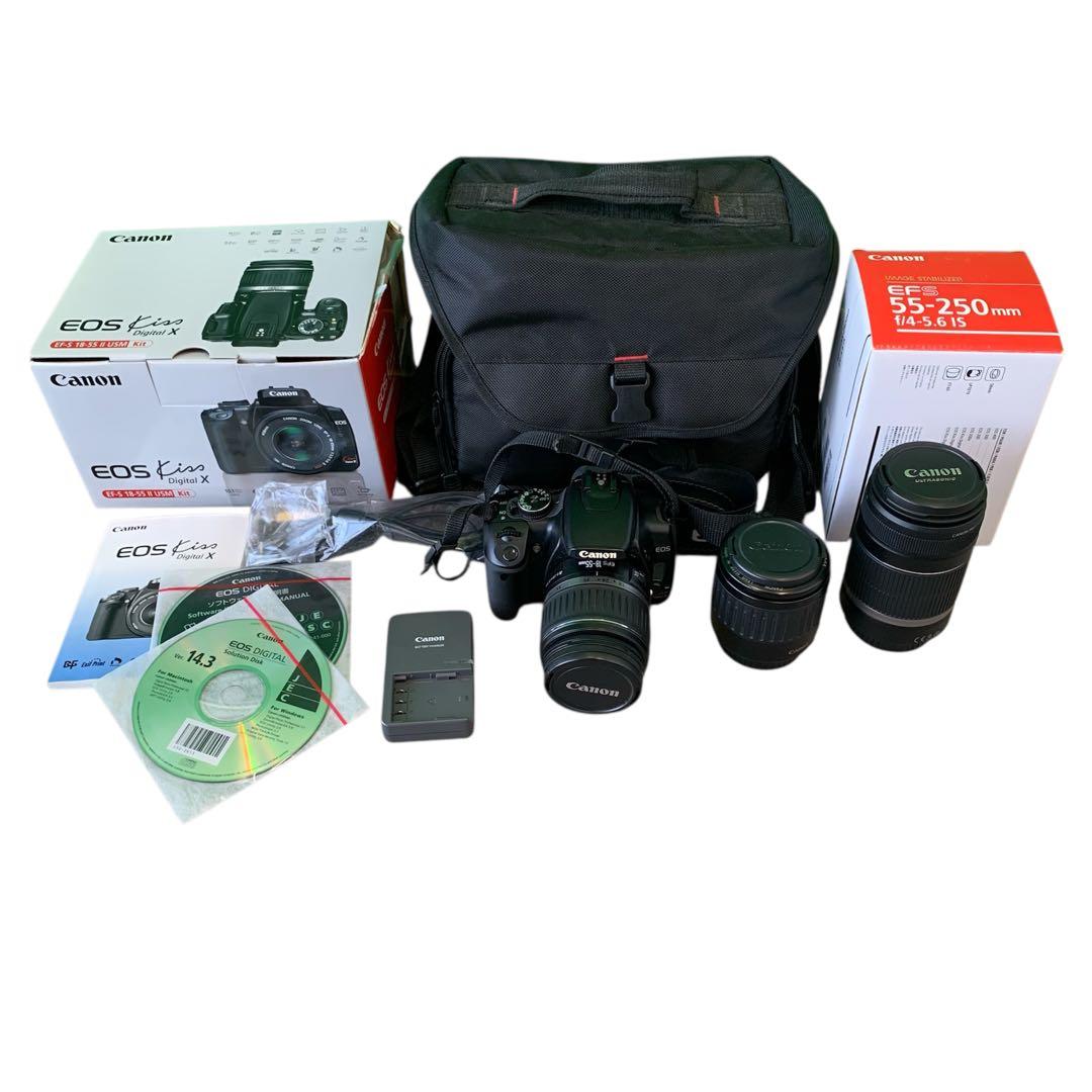 デジタルカメラ M19056 Canon EOS Kiss Digital X 55-250