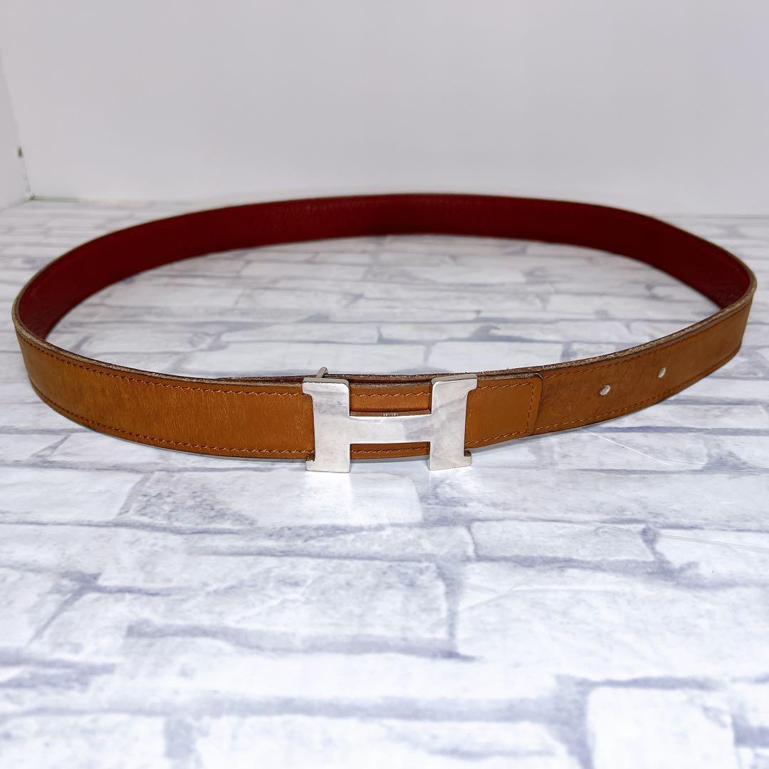 【箱あり】HERMES　H型バックル ベルト コンスタンスミニ　リバーシブル