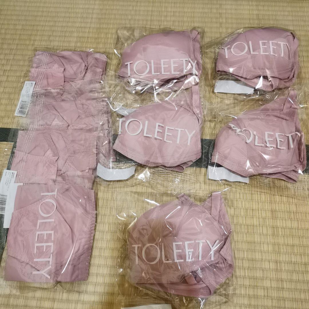 TOLEETYブラジャー ブラ D75-85 ショーツ M 87-95 5セット
