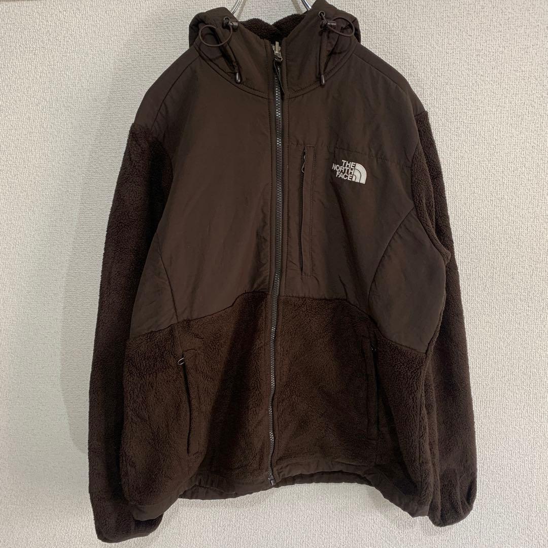 ノースフェイス　デナリ フーディ　ブラウン　茶　woman　L
