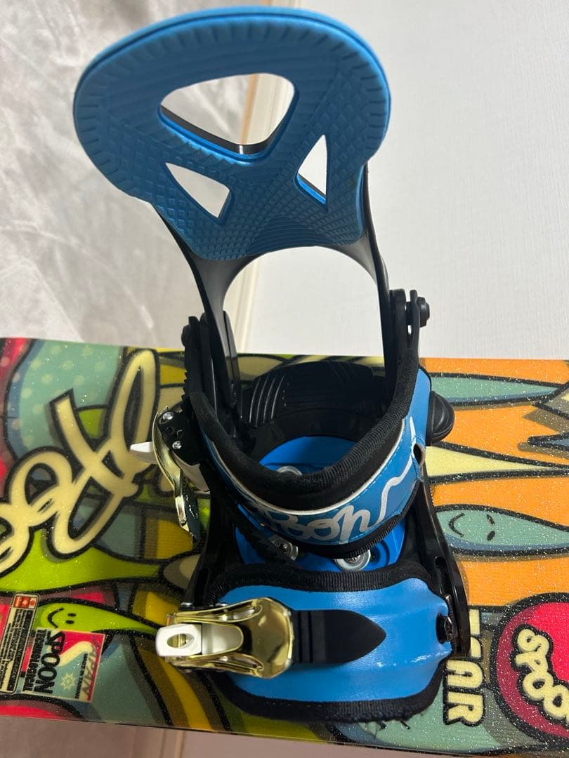 最終値段！！ジュニアスノーボード ビンディング2点セットカラフルデザイン