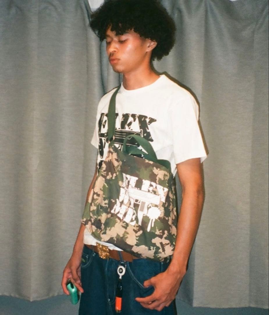 【即完売モデル】flexwitme 迷彩　ショルダーバッグ　yokokids