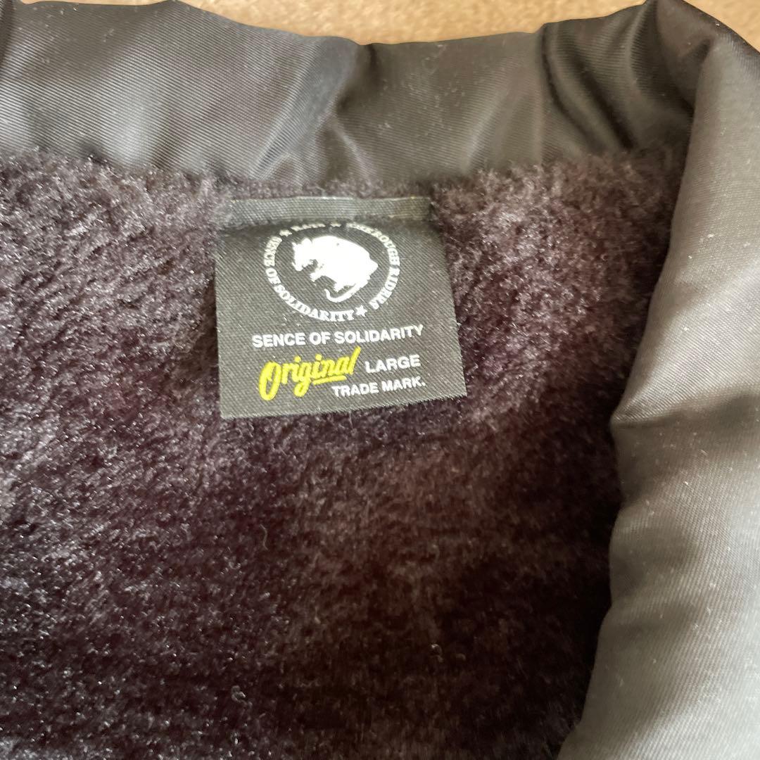 P.A RATS ボアコーチジャケット BLACKx ASHGOLD