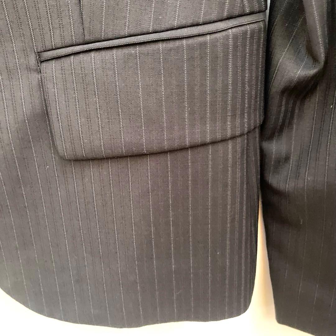 セオリーリュクス　パンツスーツ　セットアップ　ブラック　細ストライプ　M 美品