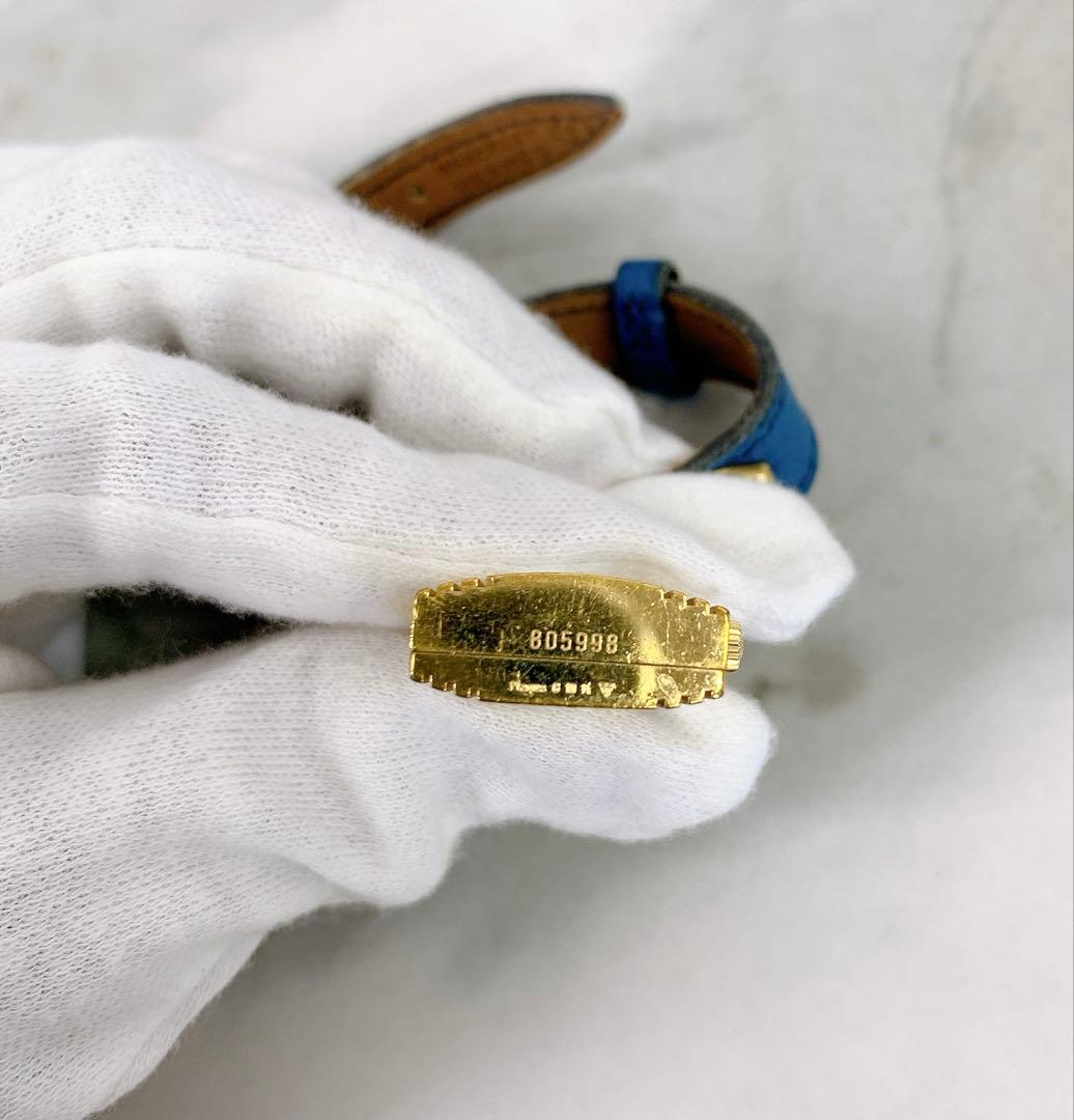 ＋【不動】HERMES エルメス ケリーウォッチ　ゴールド×ホワイト　腕時計