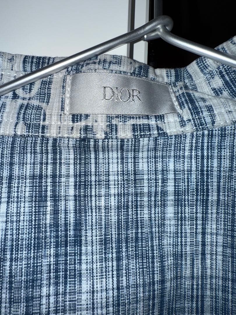 Dior 長袖シャツ 青白パターン
