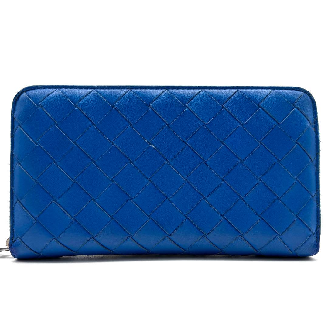 【極美品】ボッテガヴェネタ 長財布 マキシイントレ RFIDモデル 青 × 黄