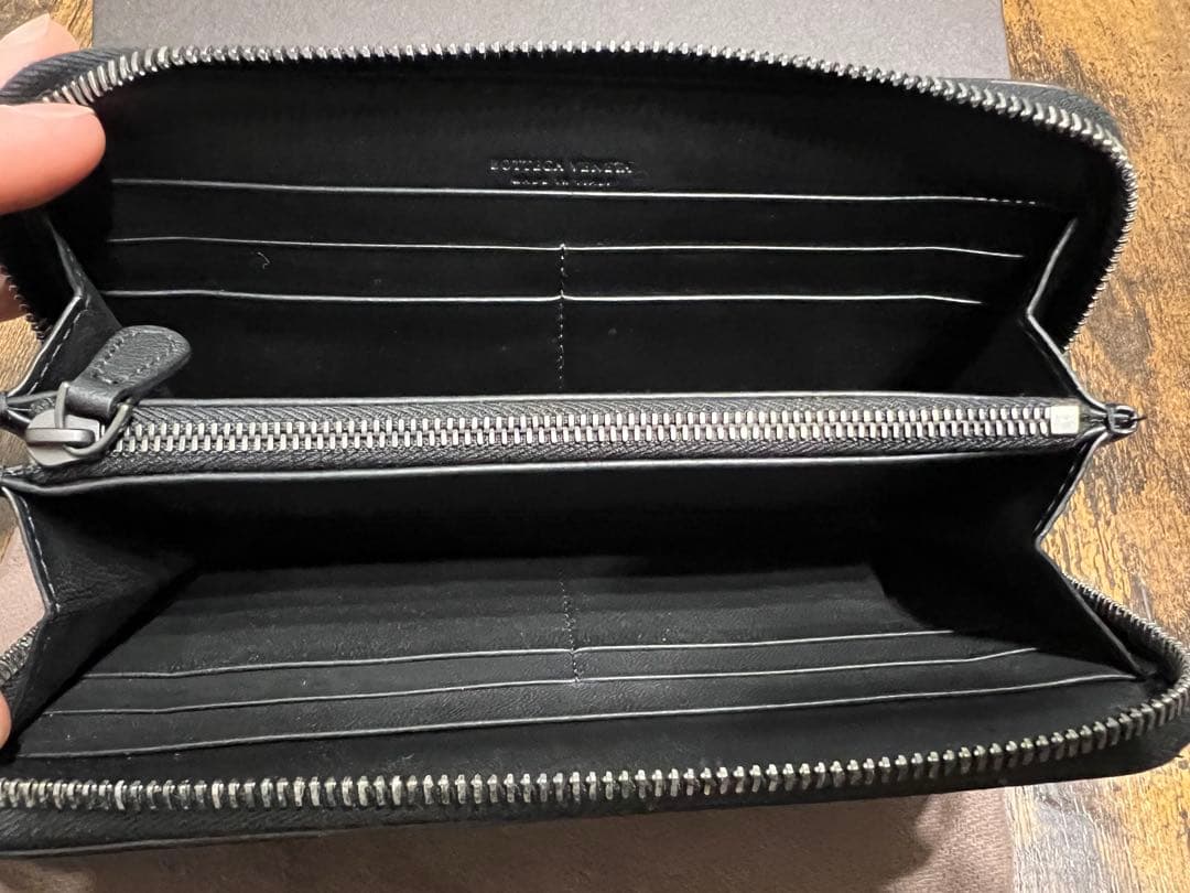 Bottega Veneta 長財布 ブラック/グレー