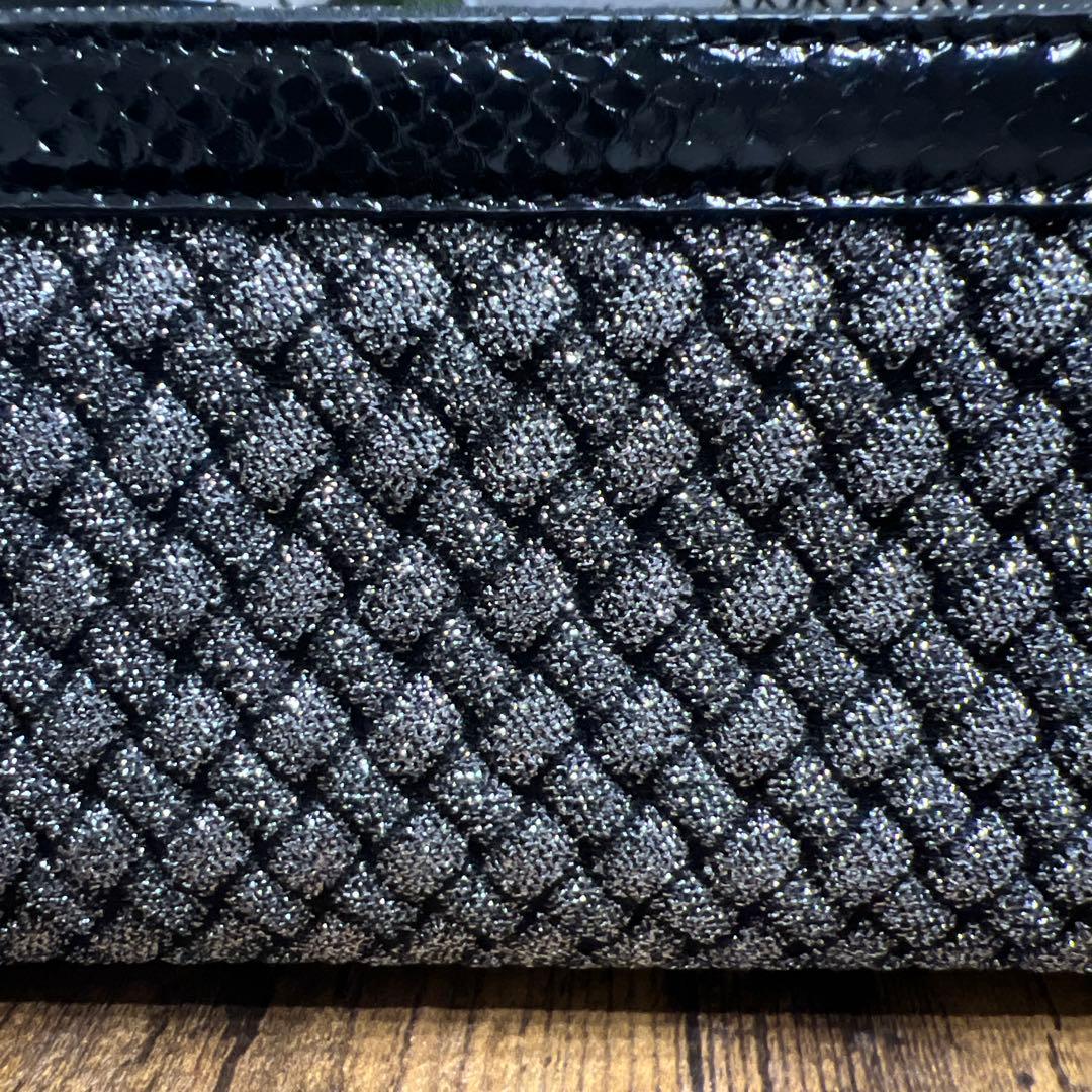 Bottega Veneta 長財布 ブラック/グレー