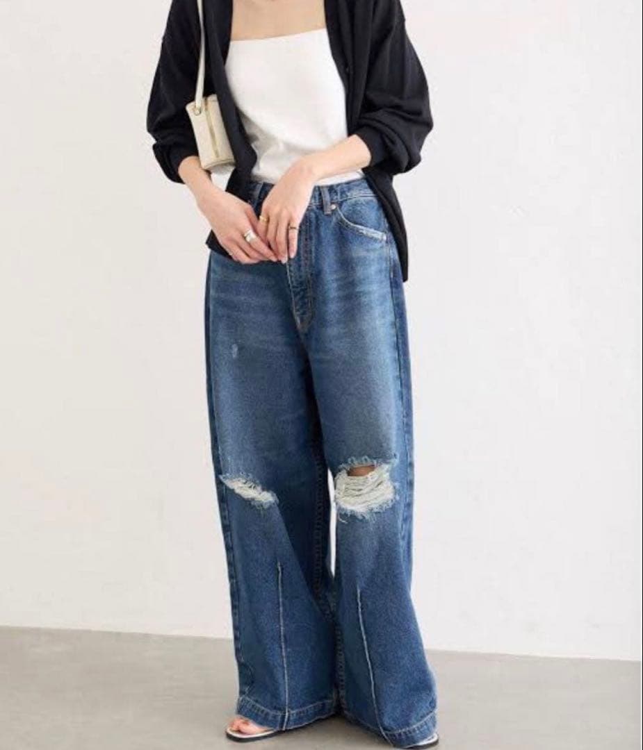 パンツ RhodolirioN 90'LOOSE STRAIGHT PANTS