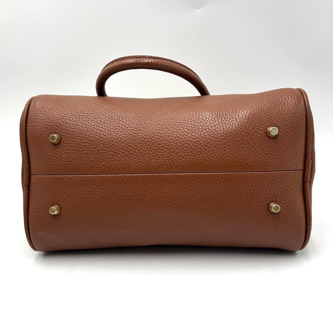 【極美品】CHRISTIAN VILLA ボストンバッグ ブラウン 2way