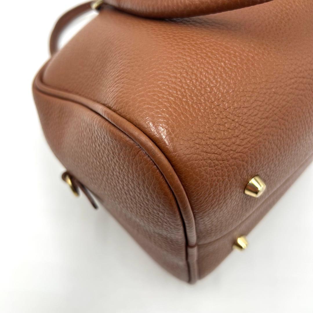 【極美品】CHRISTIAN VILLA ボストンバッグ ブラウン 2way