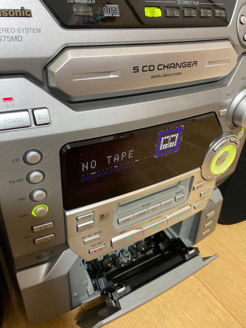 Panasonic SB-NS75 MDミニコンポ 5CDチェンジャー