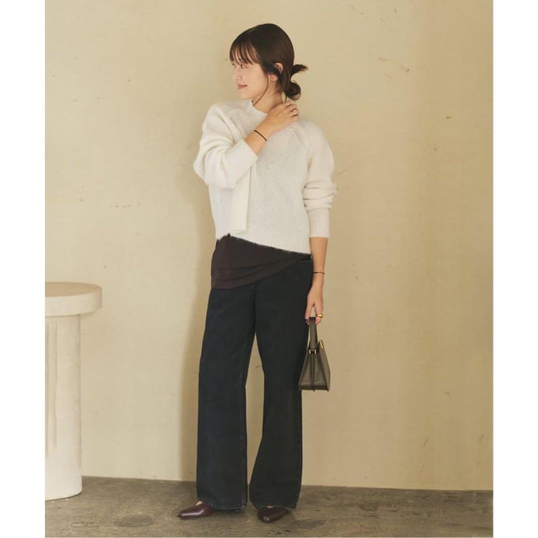 今季完売　Plage mohair mix YOU ニット　ホワイト