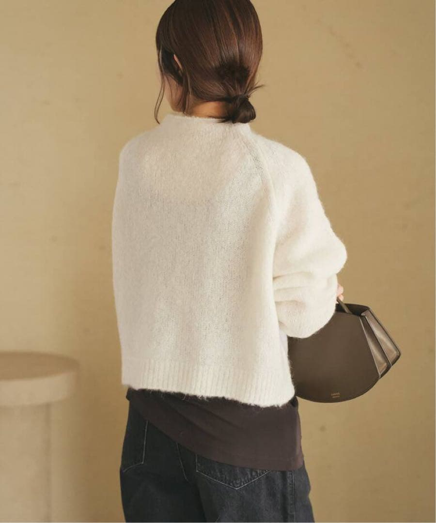 今季完売　Plage mohair mix YOU ニット　ホワイト
