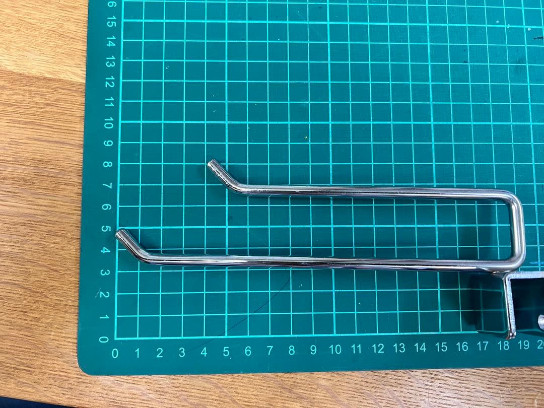 かず　店舗用品　角バー用 2段フックハンガー　全長19cm 120本セット