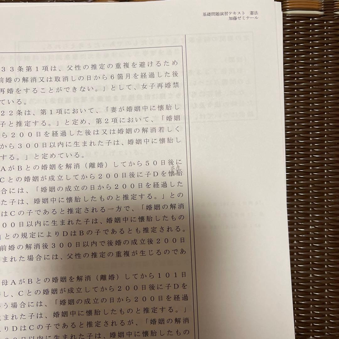 加藤ゼミナール 基礎問題 演習テキスト【憲法】