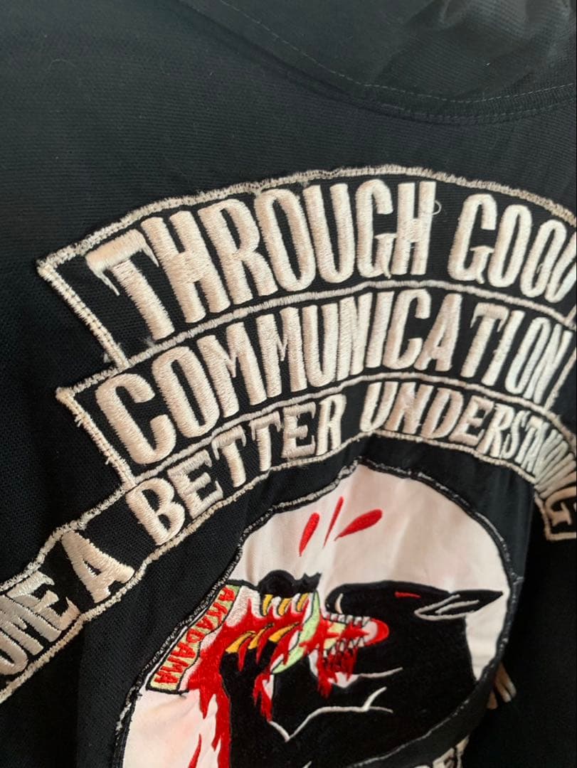 60s 70s 黒人系 スーベニアシャツ ジャケット ベトジャン スカシャツ