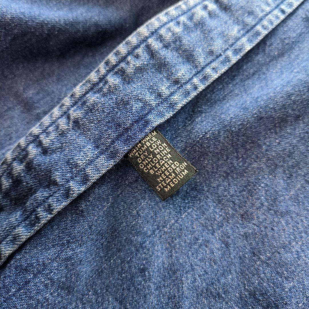 ポロカントリーラルフローレン　USA製　デニムシャツ　ポニー刺繡