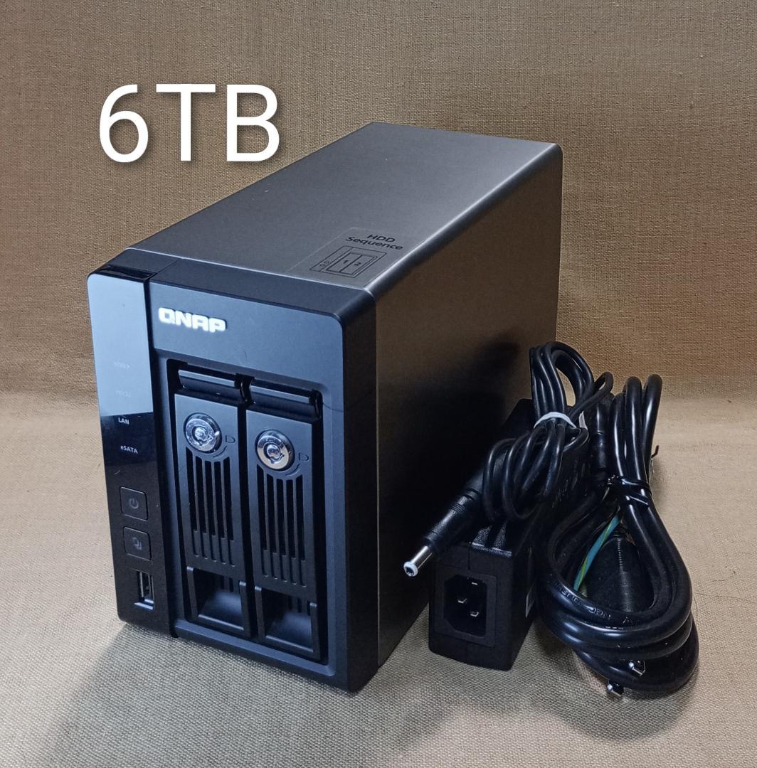 ★【動作品】QNAP NAS TS-269 Pro 6TB メモリ3GB