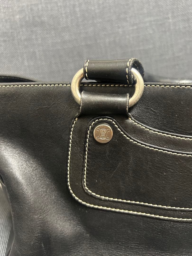 セリーヌ　Celine ブギーバッグ　黒　トリオンフ　チャーム付き