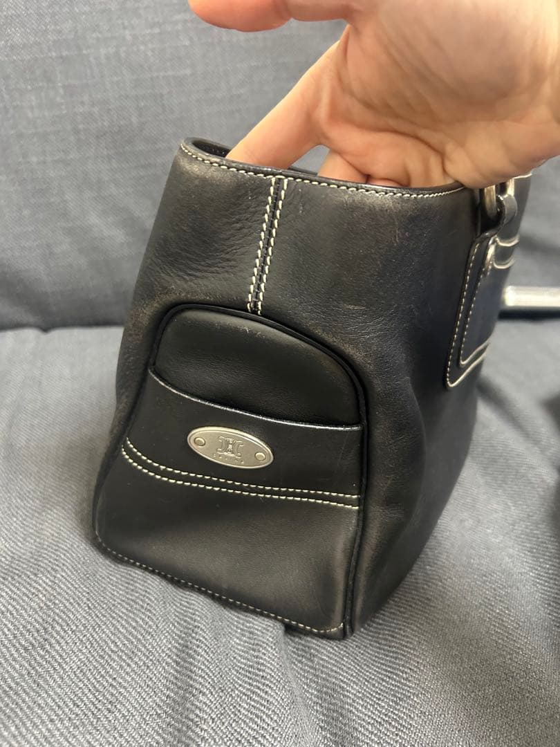 セリーヌ　Celine ブギーバッグ　黒　トリオンフ　チャーム付き