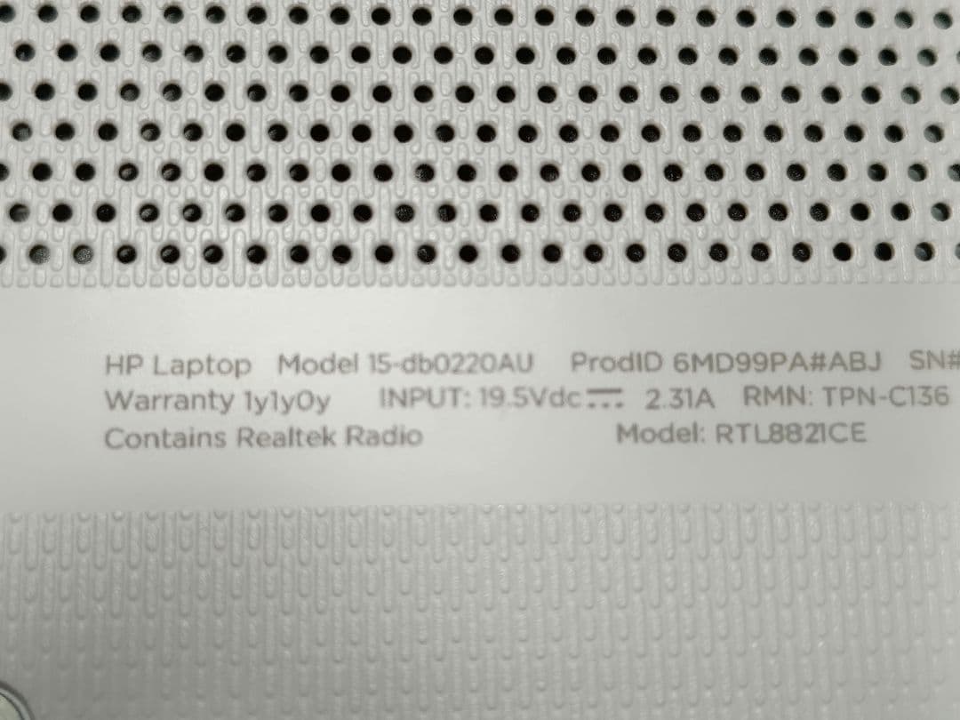 HPノート Ryzen3 2200U メモリ4GB SSD128GB Win11