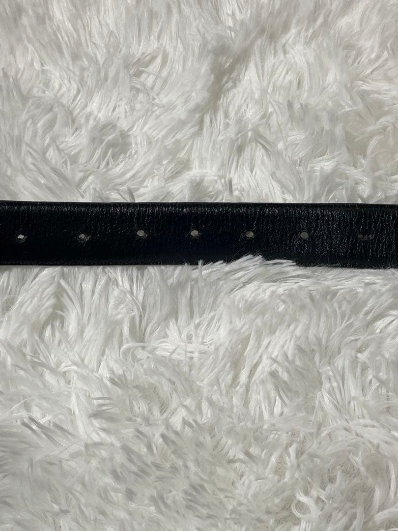 希少　GIANNI VERSACE 本革 メデューサ金具 ベルト 黒 イタリア製