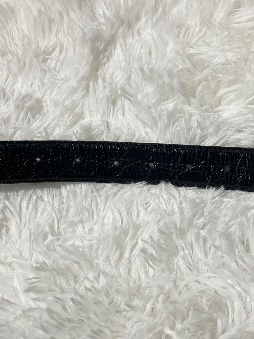 希少　GIANNI VERSACE 本革 メデューサ金具 ベルト 黒 イタリア製