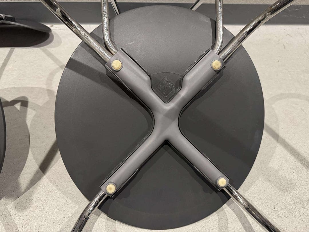 ⭐️2脚セット 無印良品 スチールチェア ダークグレー 定価1脚20100円