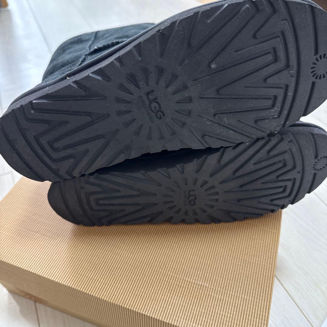 UGG ブラック ムートンブーツ ストーン装飾