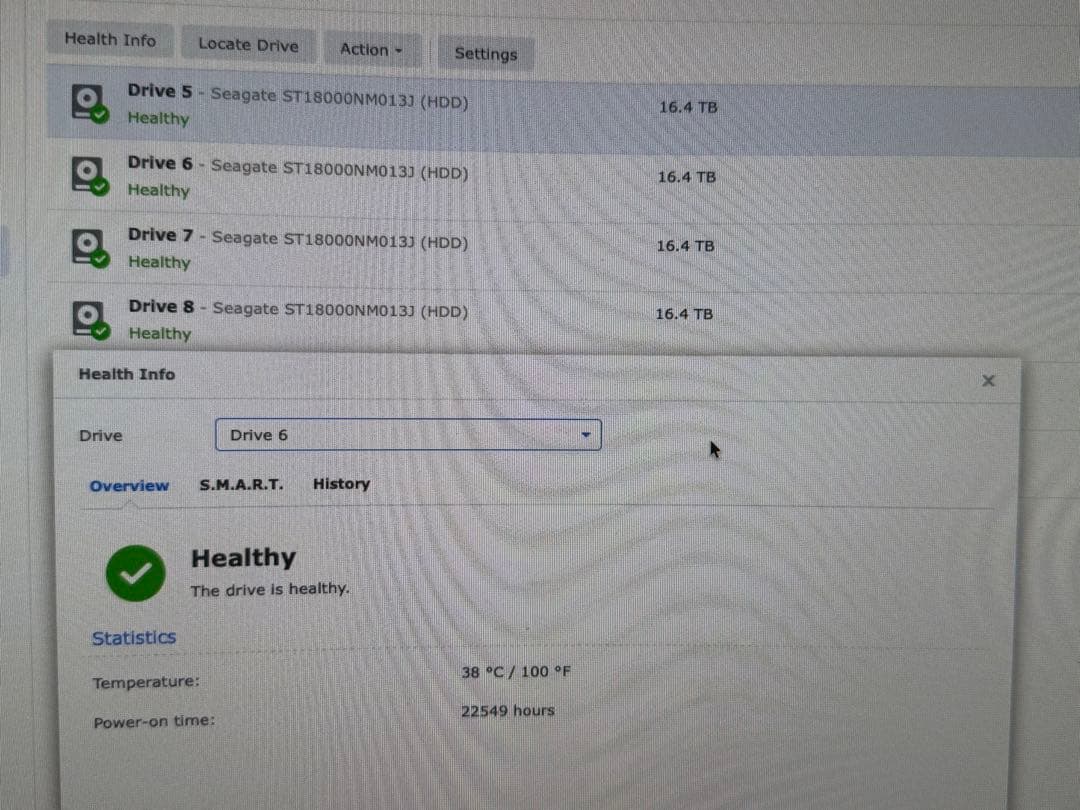 DS1821+ 64GB ECC 10GbE 18TB×4 まとめ