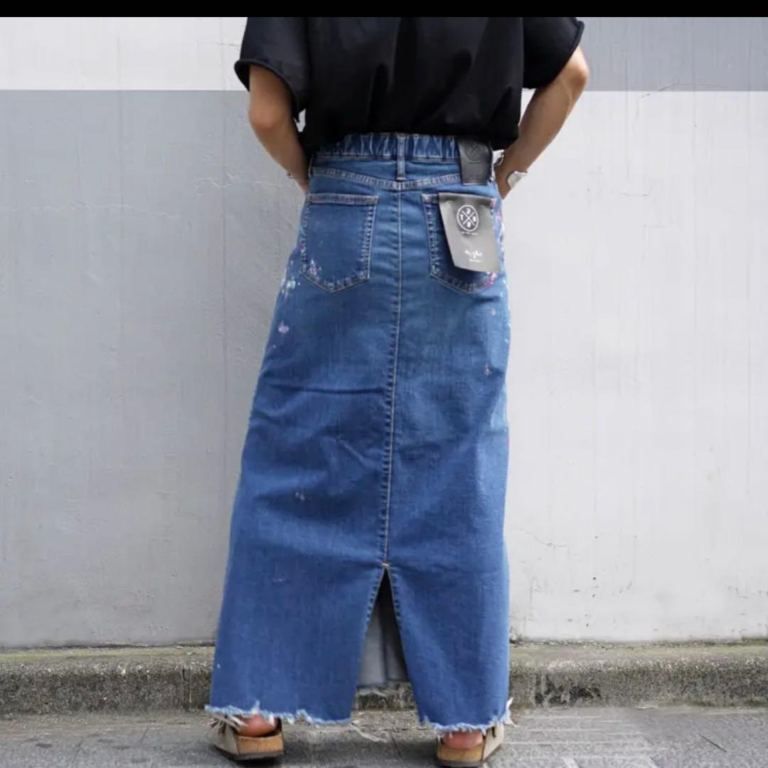 美品♪SURT ビッグジョン　ペイントデニム　スカート