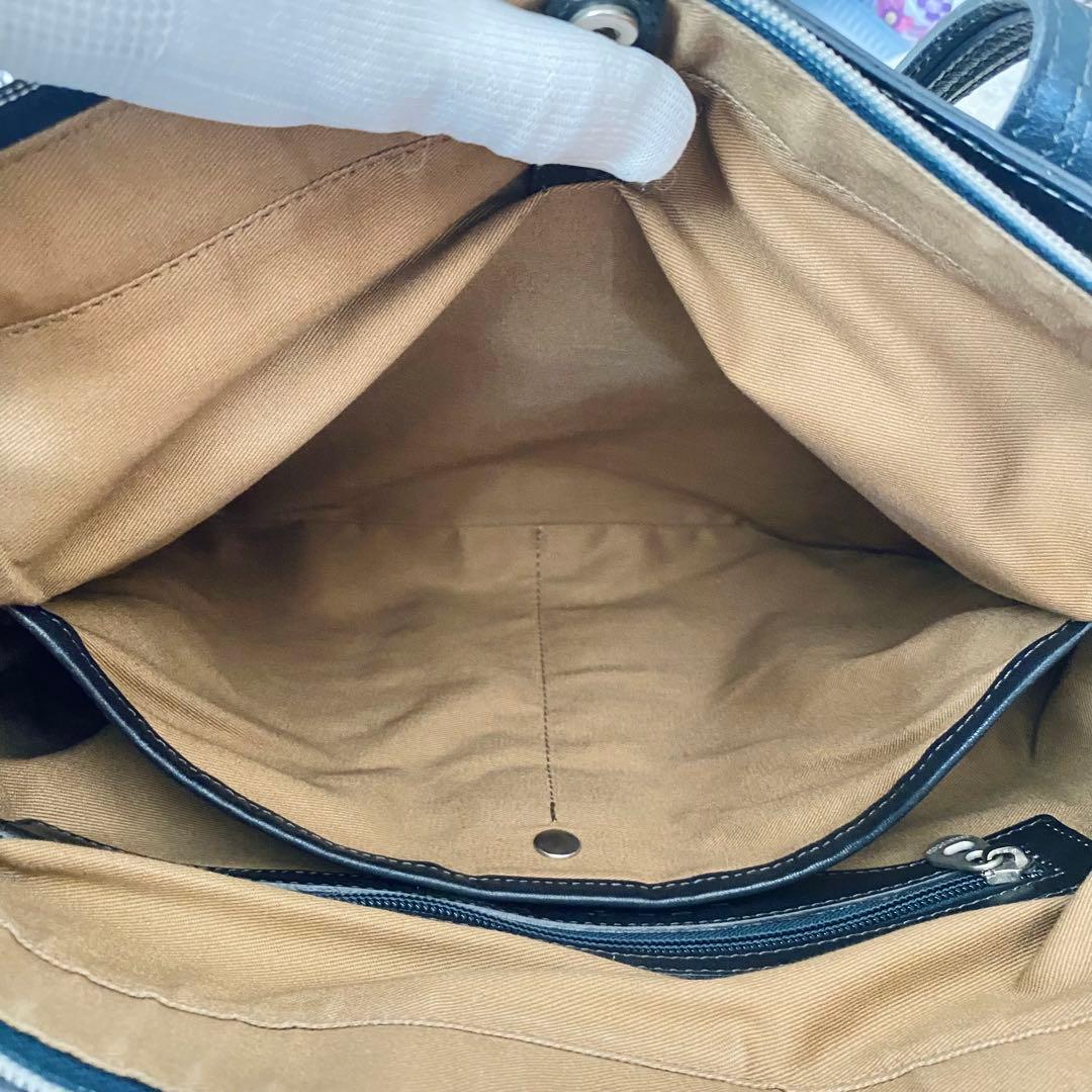 HERGOPOCH エルゴポック【美品】3室構造 レザー トートバッグ