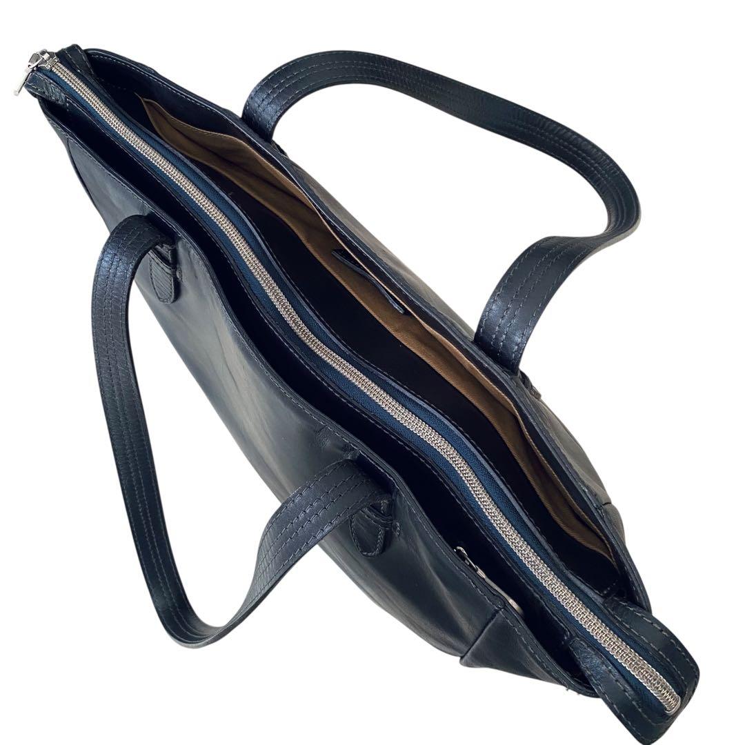 HERGOPOCH エルゴポック【美品】3室構造 レザー トートバッグ