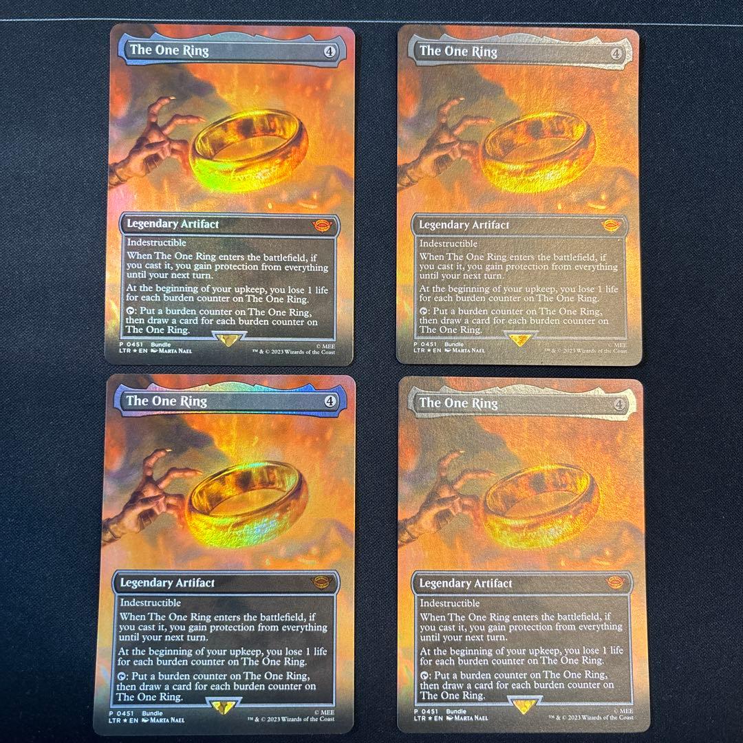 【MTG】一つの指輪 英語FOIL4枚セット
